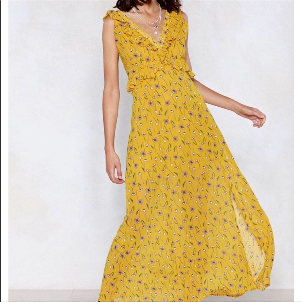 Nasty Gal Floral Maxi dress